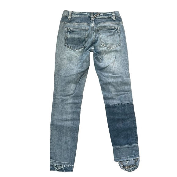 Free People Jax Patched Skinny Jeans Size 26 - Picture 7 of 12